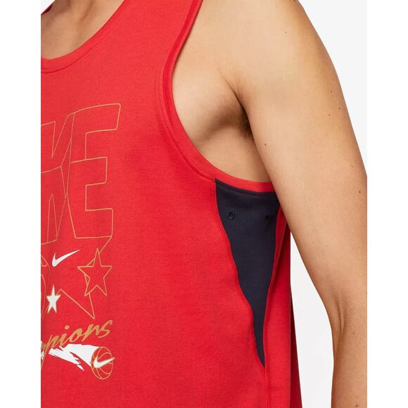 Nike Mens Tank Hoops Champions Versatile Red Dri-Fit Primary Size XL FN1852-657 - Picture 4 of 5